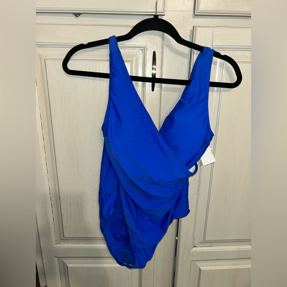 Women’s Royal blue one piece swimsuit by Promaska NWT